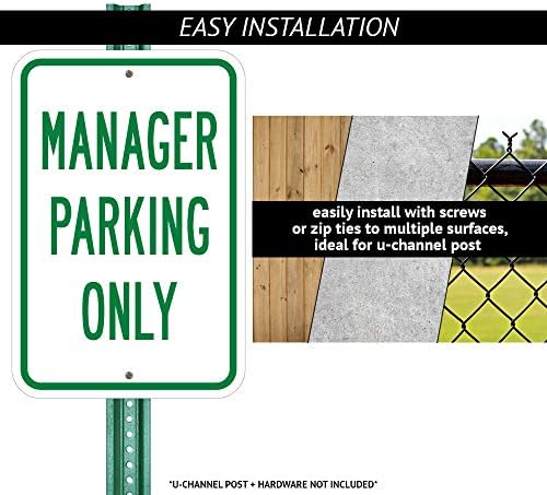 Нема зона за паркирање на влечење | 18 x 24 знак за паркирање на алуминиумски тешки мерачи на алуминиум | Заштитете го вашиот бизнис