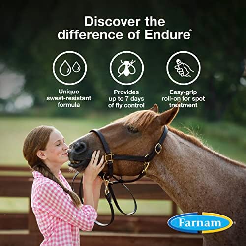 Farnam Trape Roll-On Fly Repellent за коњи, за чувствителни области, 3 унци