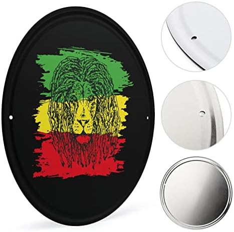 Nudquio reggae-rastafarian знаме лавов круг wallид виси слика на слика со слика железо сликарство за домашна декорација на фармата куќа