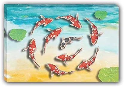 Фабрика за уметност Фенг Шуи Кои Риба сликарство платно