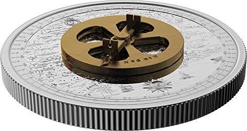 2021 de Modern Commorative Powercoin Champlain и Astrolabe изгубени потоа пронајдени сребрена монета 50 $ Канада 2021 Доказ