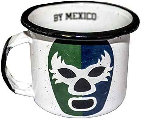 Еспресо чаши за кафе или снимки од текила - сет од 4 - мексикански борач мини чаши - чаши од Лучадор - Тазас де Лучадор Маскара де