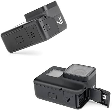 Yallsame замена на странична врата капаче алуминиум USB порта за GoPro Hero 7 црна акција за резервни резерви за резерва за поправка на