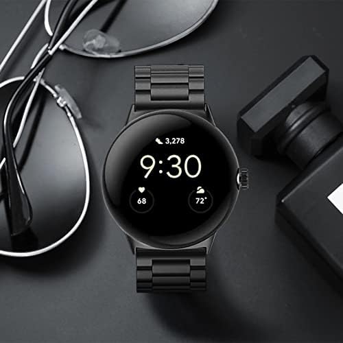 Kytuwy Pixel Watch Watch Metal, не'рѓосувачки челик решетката за ракави мажи жени деловни ленти за Google Pixel Watch 2022