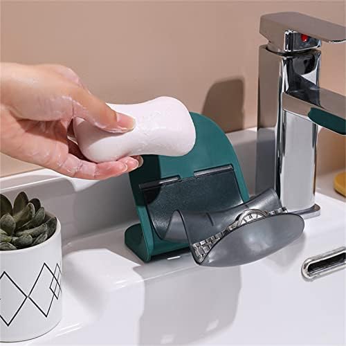 Мијалник Мат wallид монтиран мијалник за сунѓер за кујнски тапа за складирање на сунѓер и решетка за крпи за мозоци, алатки за чистење