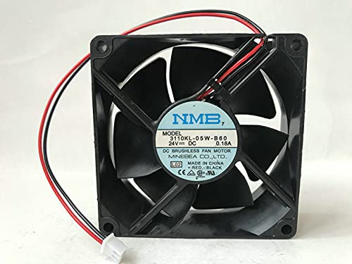 За NMB 8025 3110KL-05W-B60 DC24V 0,18A 8cm 2-жичен инвертер вентилатор