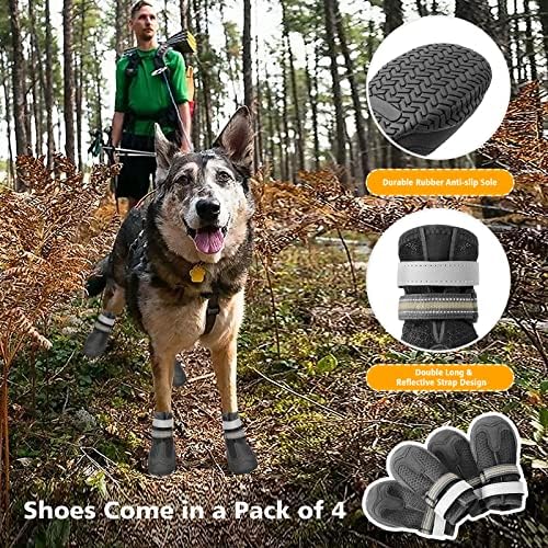 Чевли за кучиња за топол тротоарот лето чизми за дишење кучиња за мали средни големи кучиња, заштитен гаден за заштита од кученца