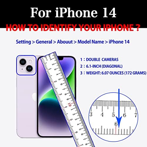 Jlfch Romiela серија iPhone 14 Crossbody Случај Со Носителот На Картичка Ланец Паричник, Ватиран Кожа Чанта РФИД Блокирање Јаже