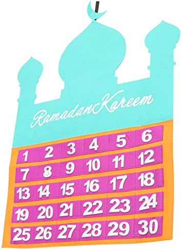 ABOOFAN 4pcs За Одбројување Ѕид Еид Подароци Украс Адвент Денови Календар Почувствува Мубарак Датум Фестивал Рамазан Декор