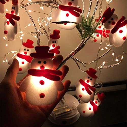 Whxhj Божиќни предводени низа светла, LED Снежни светла, светла за елка, Декорација за декорација на забави за забава, затворен простор