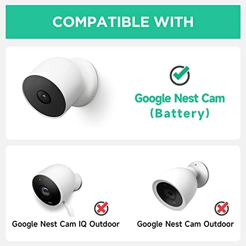 Кабел за напојување со камера Ayotu за Google Nest Cam, 5V 2A DC Адаптер за напојување на отворено Брзо полнење со кабел за