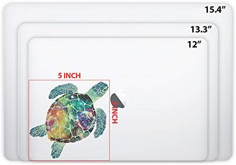 FINCIBO 5 x 5 инчи Галакси Море желка отстранливи налепници за винил за декорации за лаптоп iPad MacBook