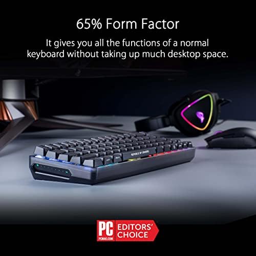 ASUS ROG FALCHION NX 65% Безжичен RGB Gaming Mechanice тастатура и навистина двосмислено компјутерско гејминг глушец | Конфигурирани