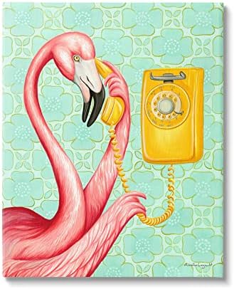 Tuphely Industries Flamingo користејќи ретро телефонски мотив со цвет, дизајн од Амели Легал