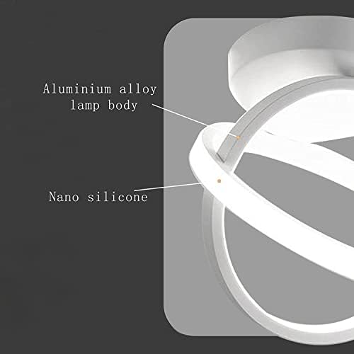 Сензор за движење на сензорот за движење во LED Eidearay LED таванот во затворен простор, 30W ладно бело 6000k тавански светло, светло на сензорот за креативно дизајнирање, L9.8*H