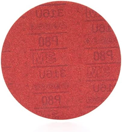 3м црвен абразивен дискови на стикит, 01101, 8 во, 40, 25 дискови по картон