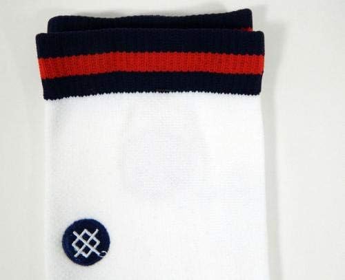 Нов став НБА Newу Орлеанс Пеликанс плеер издаде бели црвени чорапи w/лого 2xlt - НБА игра користена