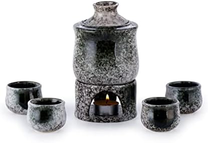 SDGH Јапонски ради поставено со потопло керамичко шише со керамички шишиња Подароци за колкови со колкови за пиење чаши додатоци