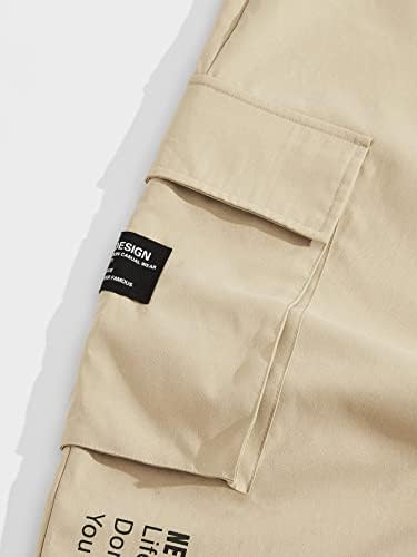 Горглитер Машкиот карго карго -џогерс панталони панталони за улична облека со рамни џебови