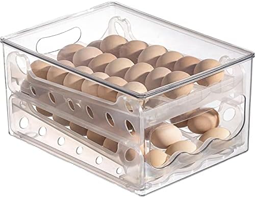 NA Автоматски Јајце Тркалање Кутија Специјална Кујна Пластика Свежо Чување Кутија За Чување Фрижидер Преносни Држач За Јајца
