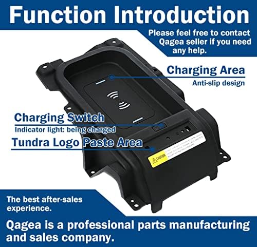 Замена на фиоката за безжични полначи на Qagea Center за Toyota Tundra 2014 2015 2017 2017 2018 2019 2020 2021 Заменува 00016-34506
