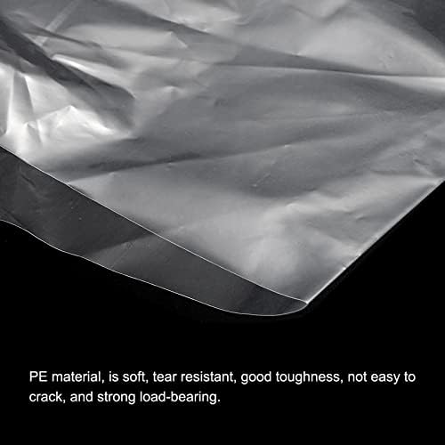 Patikil Clear Flat Open Open Poly Caghs Не-лепливи PE пластични торбички за малопродажба 3 мил 6х26 во хардвер, колекционерски производи,