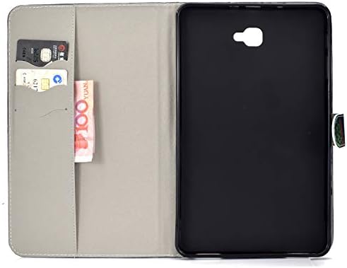 JSDAFL Galaxy Tab Заштитна Кутија 10.1, Премиум Стп Кожен Капак Со [Слотови За Картички] [Држач За Готовина] [Магнетно Затворање]