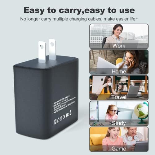 45W Samsung Charger 2 Pack USB C Super Fast Charger Charger за Samsung Galaxy S23 Ultra/S23/S23+/S22/S22 Ultra/S22+/Note 10/Note