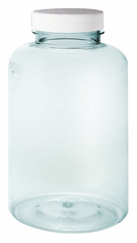 Qorpak PLC-06594 Clear Pet Packer шише со 45-400 бело полипропилен стеридееална полиетиленска пена обложена капа, капацитет од 8,5oz, 64мм