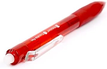 Забелешка за бришење на црвено мастило 0,7мм - Повлечена фино точка за пишување, цртање, планери, списанија, белешки