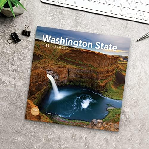 2023 Календар На Ѕидот На Државата Вашингтон По Светлиот Ден, 12х12 Инчи, Убава Живописна Природа На отворено Фотографија ВО САД
