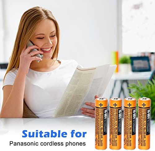 EOCIK 6 PACK HHR-65AAABU NI-MH FELHARGELABLE FOR PANASONIC 1.2V 630MAH AAA батерија за безжични телефони