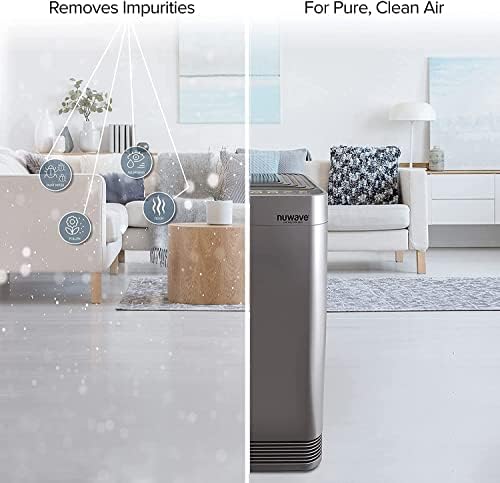 Nuwave Oxypure Прочистувач на воздухот-2-пакет оригинална замена HEPA/CARBON Combo филтер, отстранува алергени, загадувачи и мириси, продадени