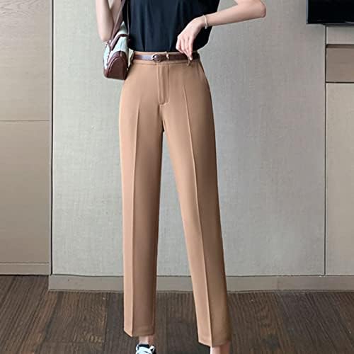 Фустан Maiyifu-GJ исечени панталони за жени со висока половината тенок вклопуваат елегантни панталони слаби директни деловни деловни активности
