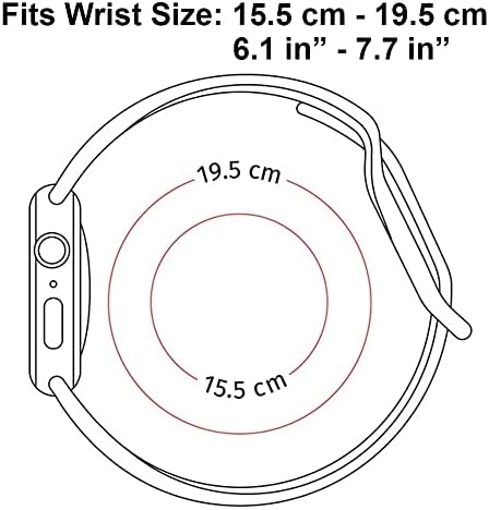 Ikiki-Tech Компатибилен со Apple Watch Band 38mm 40mm 41mm замена Силиконска мека спортска нараквица за iWatch Series 8 7 6 5 4 3 2
