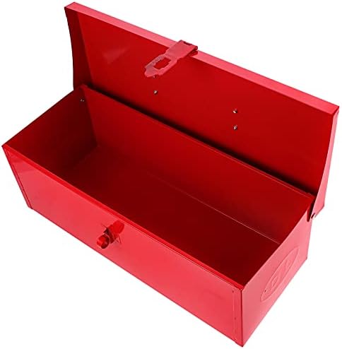 Метални кутии со алатки рачно носат метални кутии за алатки за складирање кутија за складирање на алатки за складирање црвени