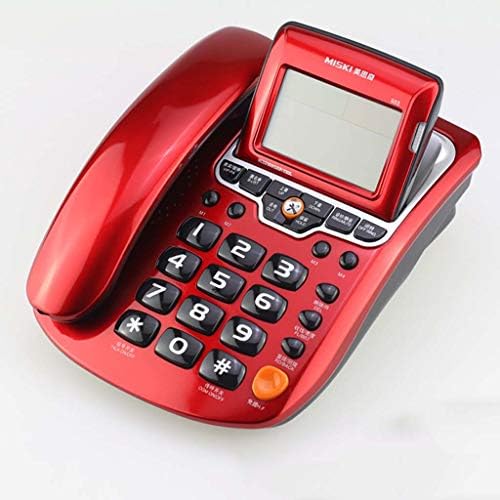 Qdid Кабел Телефон, Фиксен Телефон Со Повикувач ID/FSK/DTMF Двоен Систем/КАЛЕНДАР LCD Дисплеј За Дома И Канцеларија