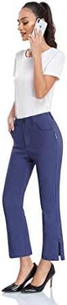 Soneенски женски голф панталони се протегаат лесен, брз сув фустан, панталони со џебови со патенти