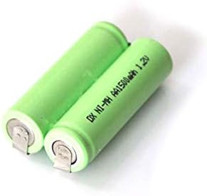 FCQLR Компатибилен за 2PCS 2.4V AA AA FERHARGEL Ni-MH Батерии 1500mAh 2A Ni-MH Baterias Cell за светло безжичен телефон со електричен