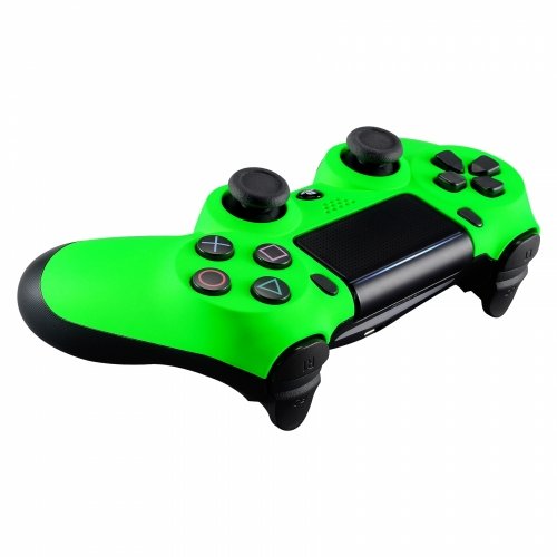 Неон зелена мека допир на предната обвивка Modfreakz® за PS4 Gen 4.5 V2 контролер