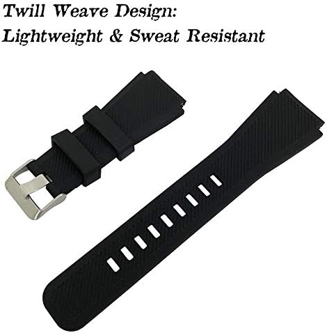 Компатибилен со Huawei Watch GT/ Watch GT2 силиконски ленти и заштитници на екранот, зглобовите за замена на силиконските силикони