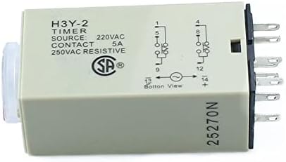 Svapo H3Y-2 0-10S моќност на тајмер за реле за одложување DPDT 8PINS Напон: 220V 110V 24V 12V