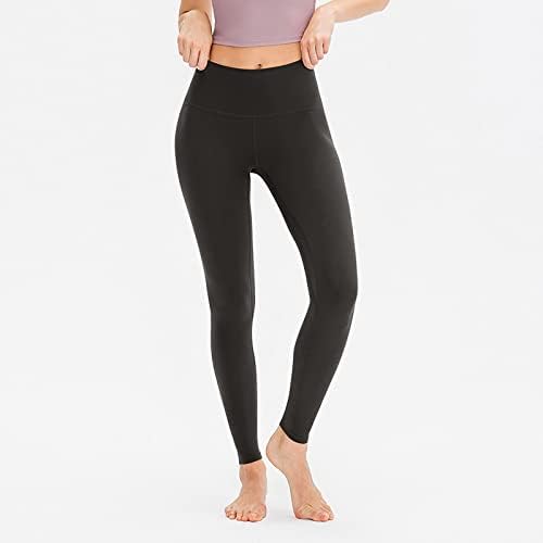 Lookea жени со висока половината јога панталони јога спортски тесен тренинг праска колкови панталони истегнат фитнес панталони кои работат тренингот
