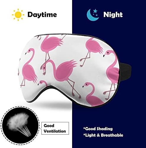 Фламинго Розова Маска За Очи За Спиење Затемнување Ноќни Врзани Очи Со Прилагодлив Ремен За Мажи Жени Патуваат Јога Дремка