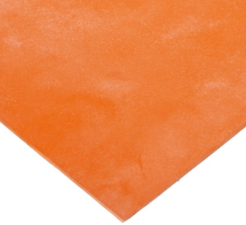 Силиконски сунѓер гумен лист, лепило поддржан, мека-средна густина, текстура, АМС 3195, портокалова, 0,188 „дебела, ширина 12“, должина