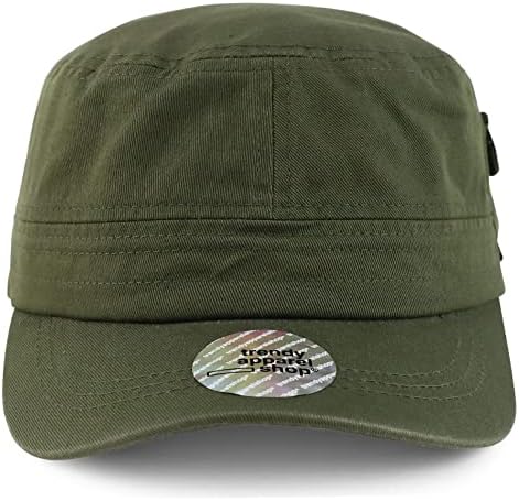 Трендовски продавница за облека XXL Голема глава го прегази раното врвно армиско капаче со џеб на мапи