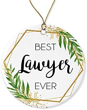 Адвокат за Божиќни украси - Божиќен украс подарок за адвокат - Најдобар адвокат во светот - Најдобар адвокат досега - подароци за адвокат отпечатени