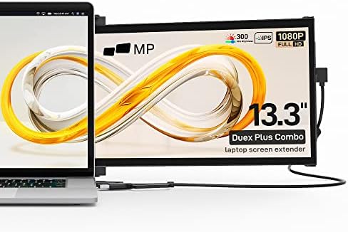 Нови Мобилни Пиксели Duex Плус Преносни Монитор, 13.3 Целосна HD IPS Двојна Монитор за лаптопи, USB C/USB Приклучок И Игра Пренослив Дисплеј, Windows/Mac/Android/Прекинувач