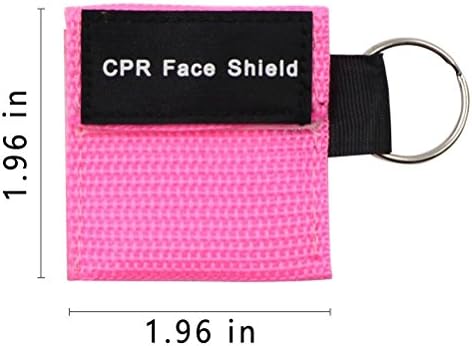 Пакет lsika-z од 10 парчиња CPR CPR Shield Shield Mask Keychain Keying Keying Kit Chit CPR џебна маска за прва помош или обука за CPR