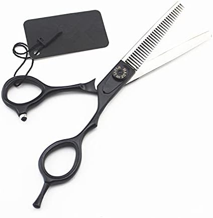 Ножици за сечење коса, 6 инчи јапонија 440с ножици за црн фризерски салон за сечење ножици за Разредување берберски ножици поставете фризерски
